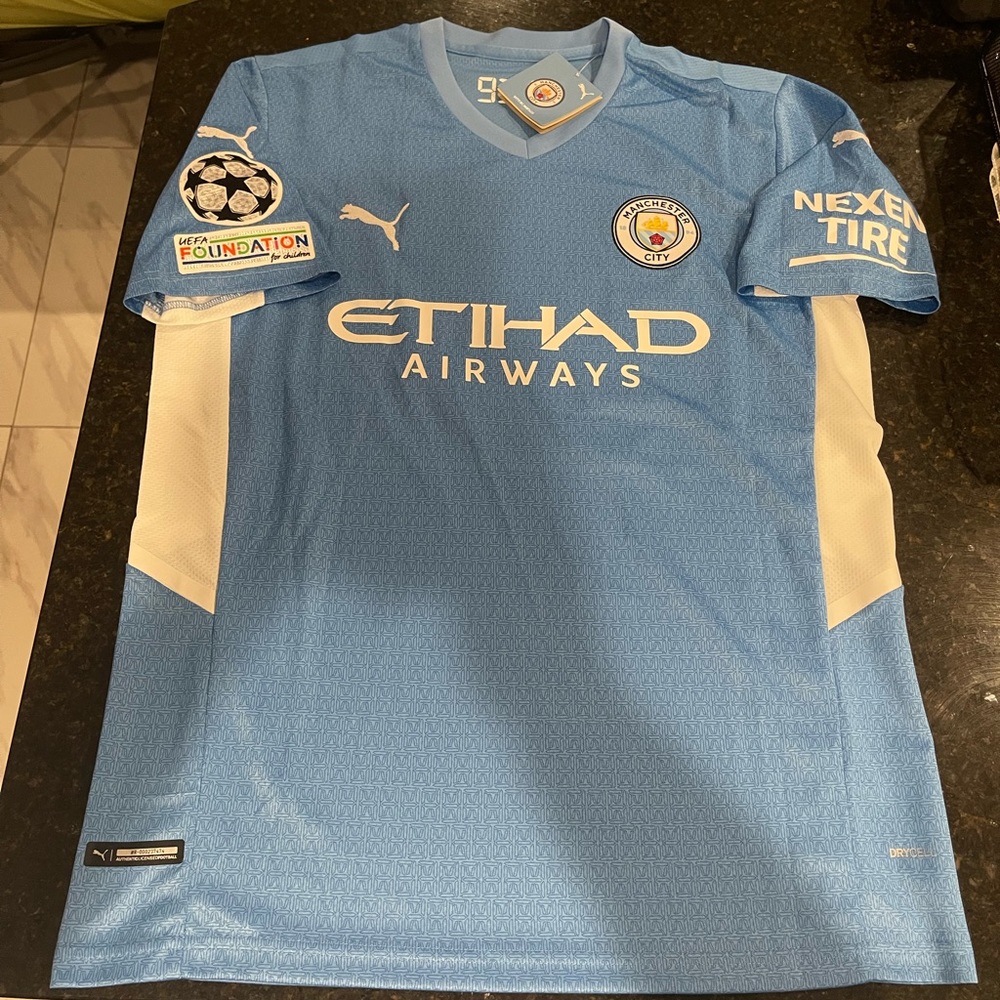 Kevin De Bruyne Manchester city home soccer jersey